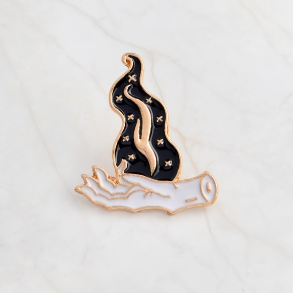 Magical Hands Bounding Witch Enamel Pins - Picture 4 of 8